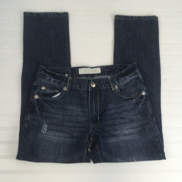 Mens Blue Rag Brand Distressed Straight Leg Jeans Size 32 - Picture 6 of 7